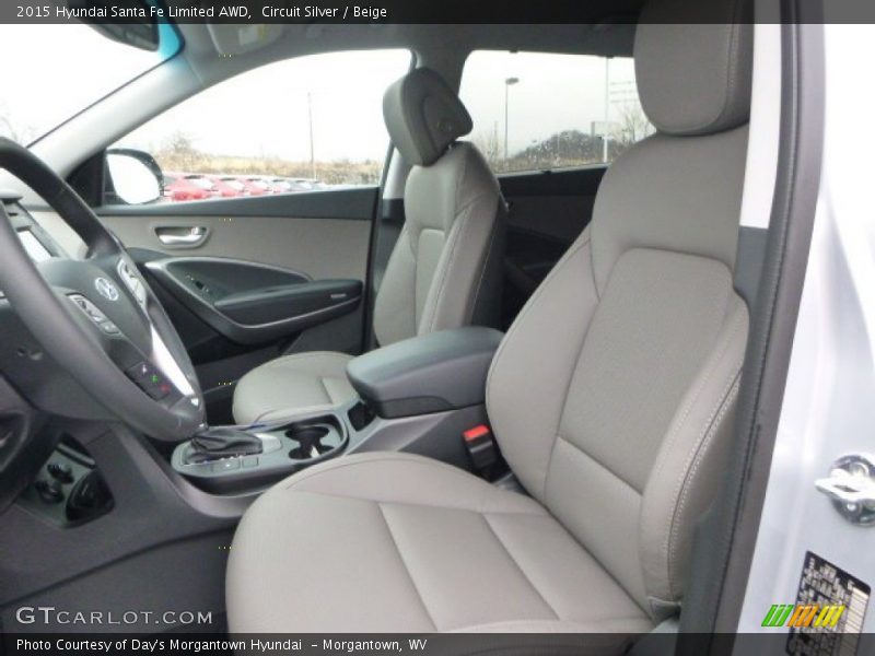 Circuit Silver / Beige 2015 Hyundai Santa Fe Limited AWD