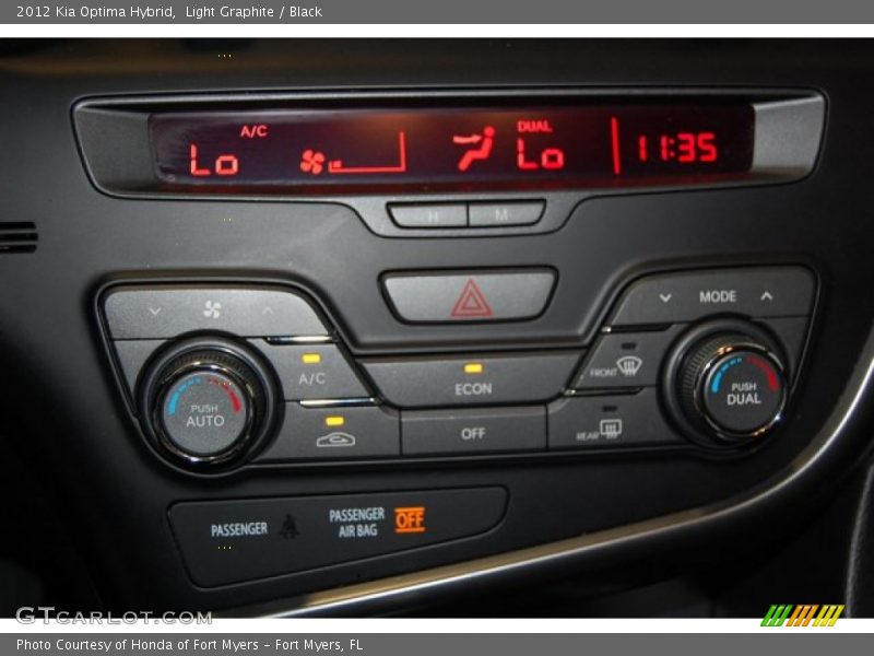Light Graphite / Black 2012 Kia Optima Hybrid