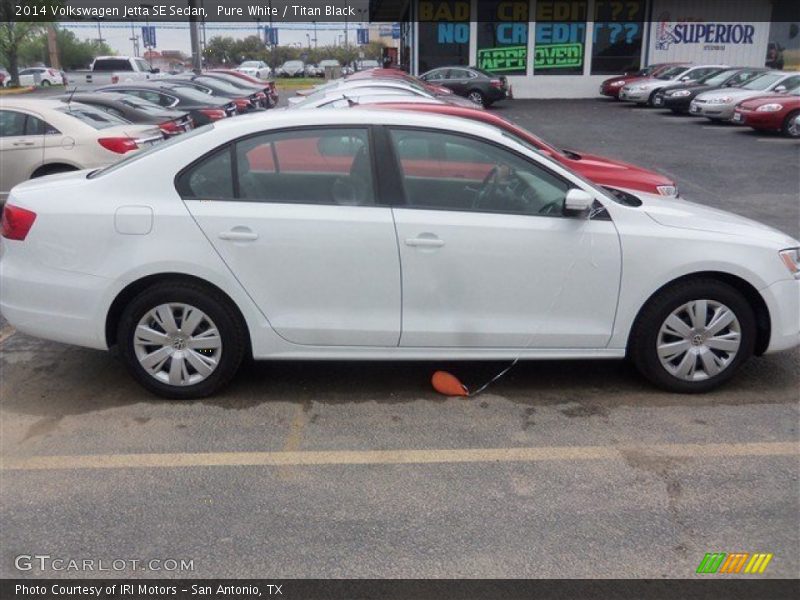 Pure White / Titan Black 2014 Volkswagen Jetta SE Sedan