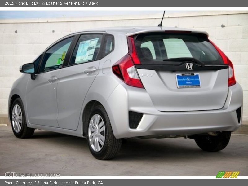 Alabaster Silver Metallic / Black 2015 Honda Fit LX