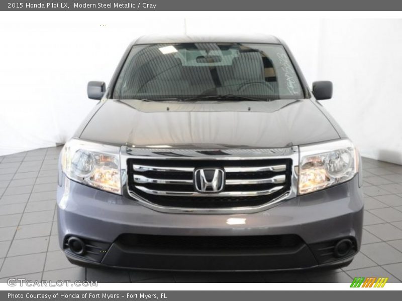 Modern Steel Metallic / Gray 2015 Honda Pilot LX