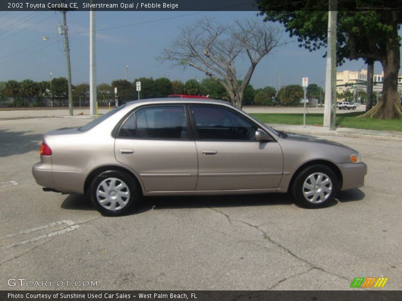 Silverstream Opal / Pebble Beige 2002 Toyota Corolla CE