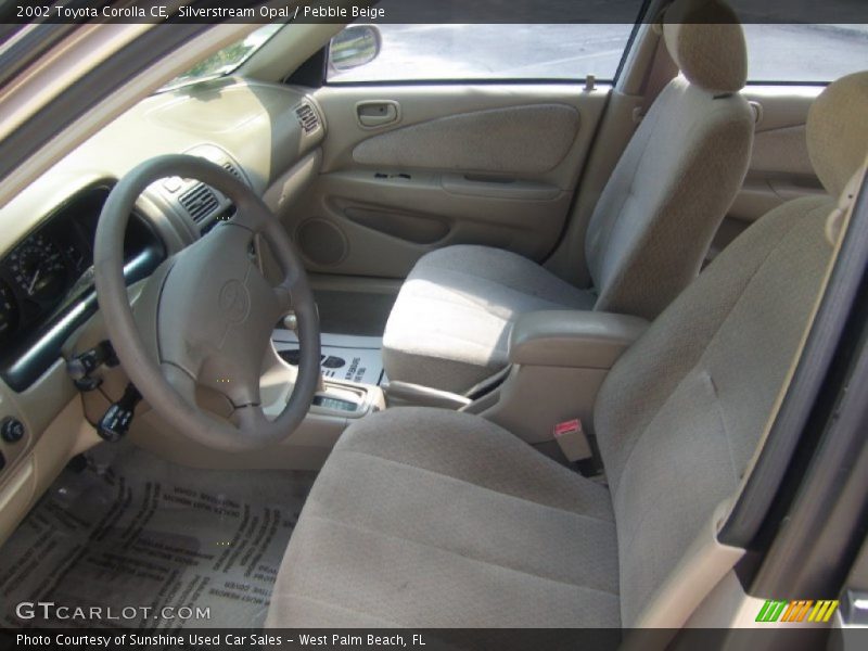 Silverstream Opal / Pebble Beige 2002 Toyota Corolla CE