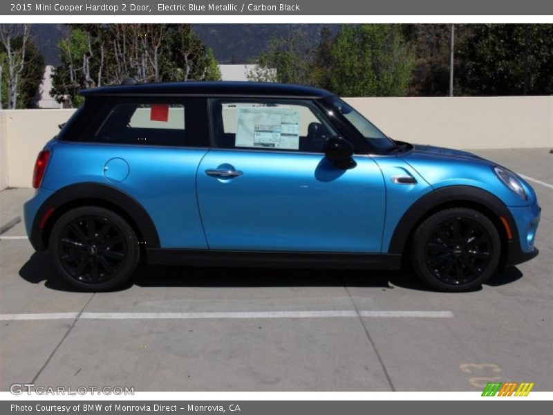 Electric Blue Metallic / Carbon Black 2015 Mini Cooper Hardtop 2 Door