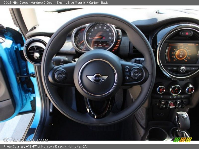 Electric Blue Metallic / Carbon Black 2015 Mini Cooper Hardtop 2 Door