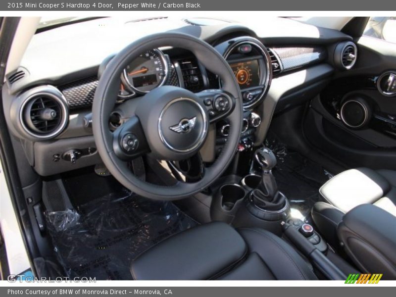 Pepper White / Carbon Black 2015 Mini Cooper S Hardtop 4 Door