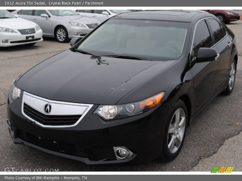 Crystal Black Pearl / Parchment 2012 Acura TSX Sedan