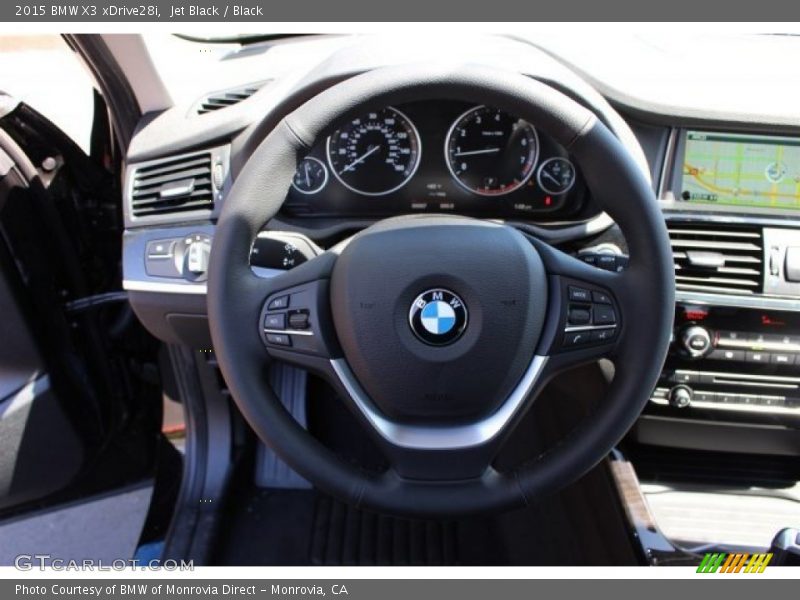 Jet Black / Black 2015 BMW X3 xDrive28i