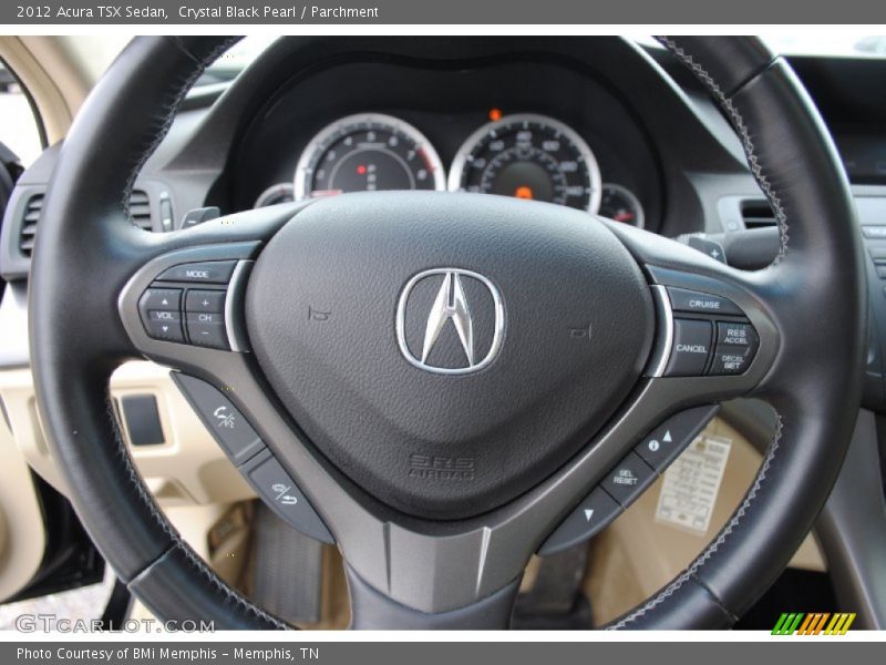Crystal Black Pearl / Parchment 2012 Acura TSX Sedan