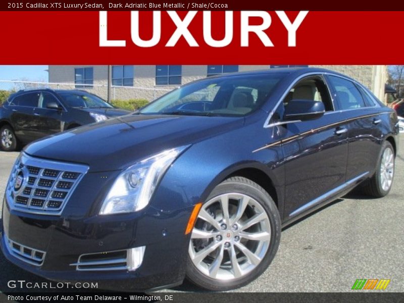 Dark Adriatic Blue Metallic / Shale/Cocoa 2015 Cadillac XTS Luxury Sedan