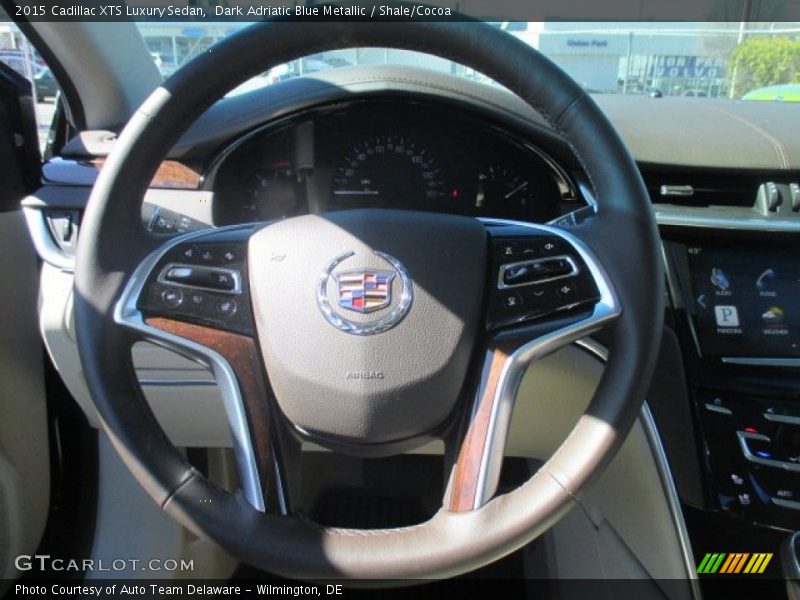 Dark Adriatic Blue Metallic / Shale/Cocoa 2015 Cadillac XTS Luxury Sedan
