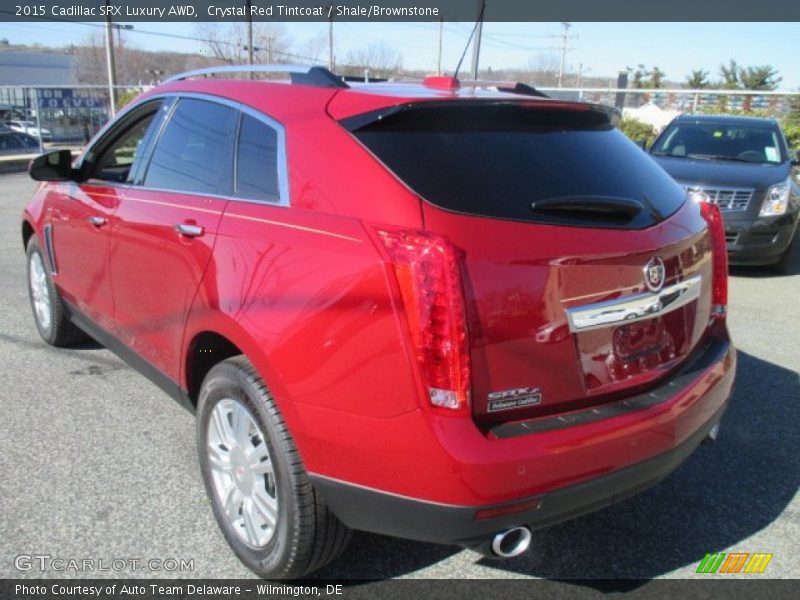 Crystal Red Tintcoat / Shale/Brownstone 2015 Cadillac SRX Luxury AWD