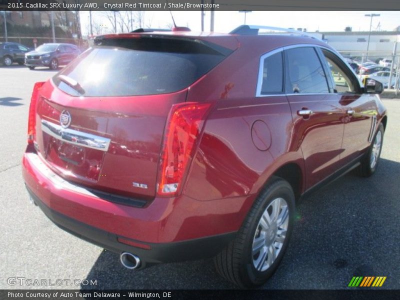 Crystal Red Tintcoat / Shale/Brownstone 2015 Cadillac SRX Luxury AWD