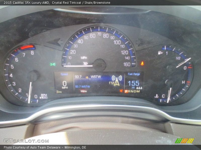 Crystal Red Tintcoat / Shale/Brownstone 2015 Cadillac SRX Luxury AWD