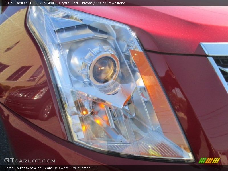 Crystal Red Tintcoat / Shale/Brownstone 2015 Cadillac SRX Luxury AWD