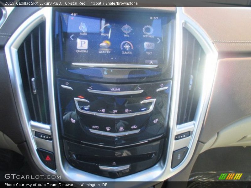 Crystal Red Tintcoat / Shale/Brownstone 2015 Cadillac SRX Luxury AWD
