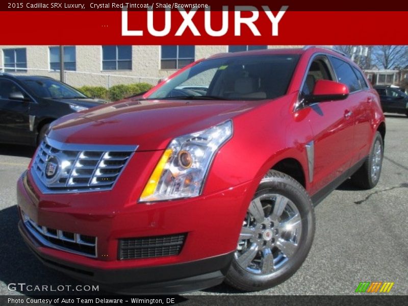 Crystal Red Tintcoat / Shale/Brownstone 2015 Cadillac SRX Luxury