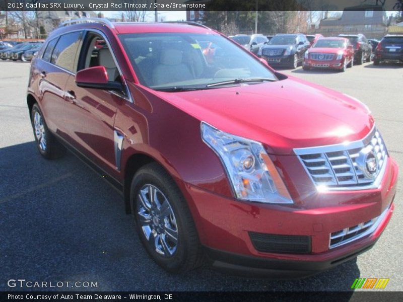 Crystal Red Tintcoat / Shale/Brownstone 2015 Cadillac SRX Luxury