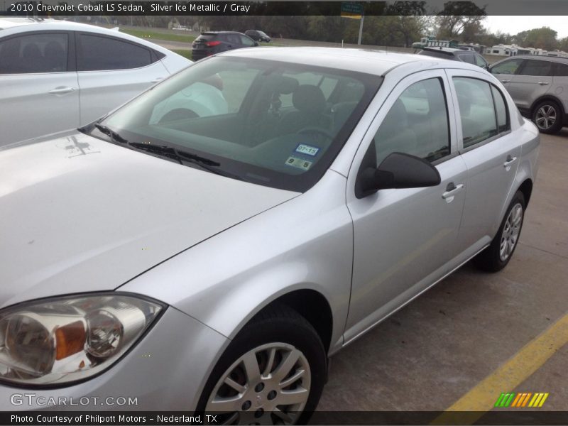 Silver Ice Metallic / Gray 2010 Chevrolet Cobalt LS Sedan