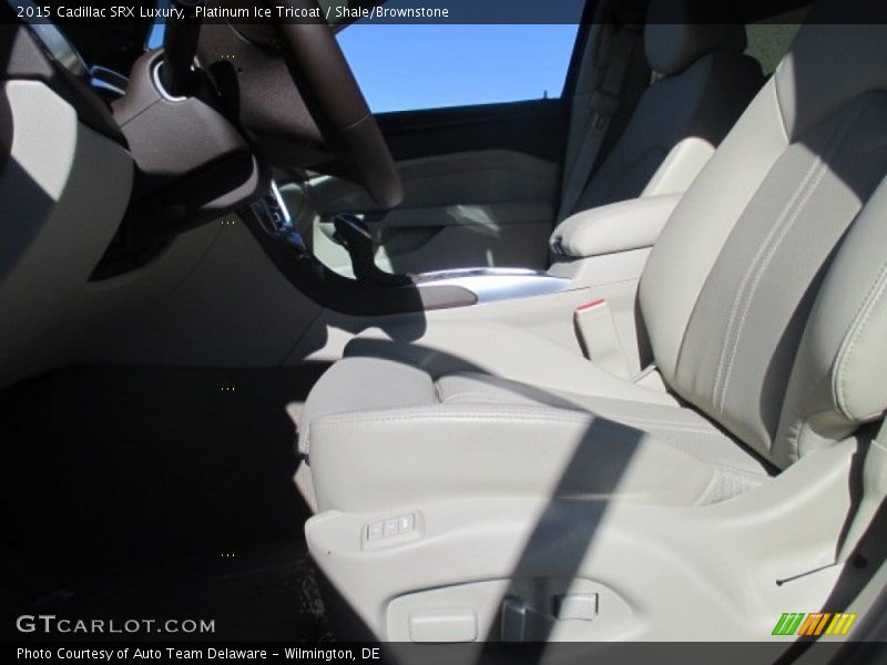Platinum Ice Tricoat / Shale/Brownstone 2015 Cadillac SRX Luxury