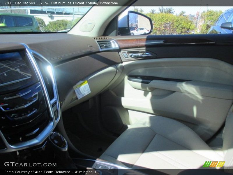 Platinum Ice Tricoat / Shale/Brownstone 2015 Cadillac SRX Luxury