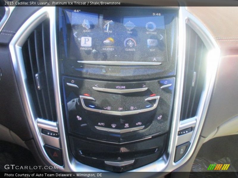 Platinum Ice Tricoat / Shale/Brownstone 2015 Cadillac SRX Luxury