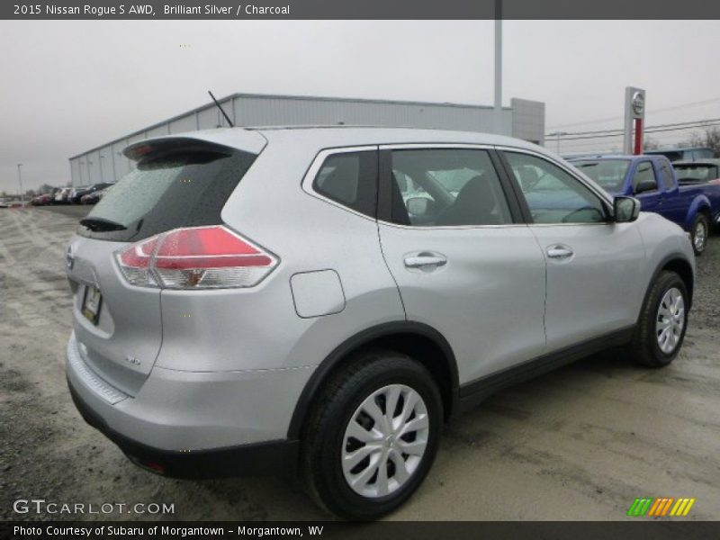 Brilliant Silver / Charcoal 2015 Nissan Rogue S AWD