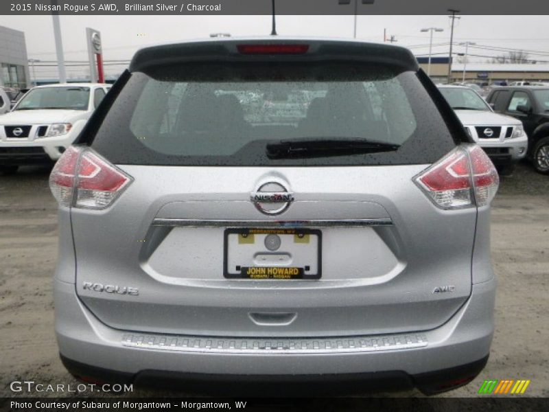 Brilliant Silver / Charcoal 2015 Nissan Rogue S AWD