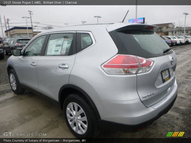 Brilliant Silver / Charcoal 2015 Nissan Rogue S AWD