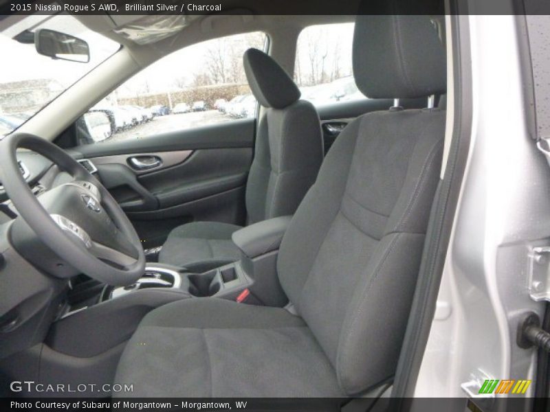 Brilliant Silver / Charcoal 2015 Nissan Rogue S AWD