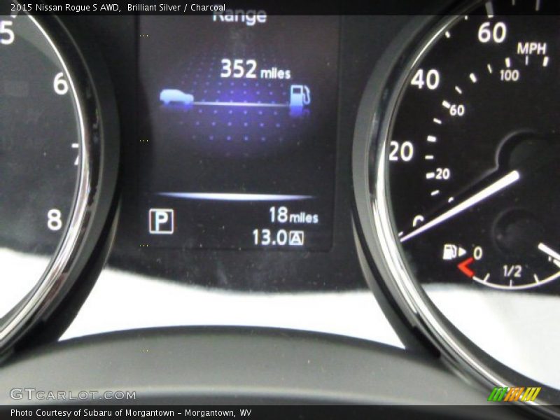 Brilliant Silver / Charcoal 2015 Nissan Rogue S AWD