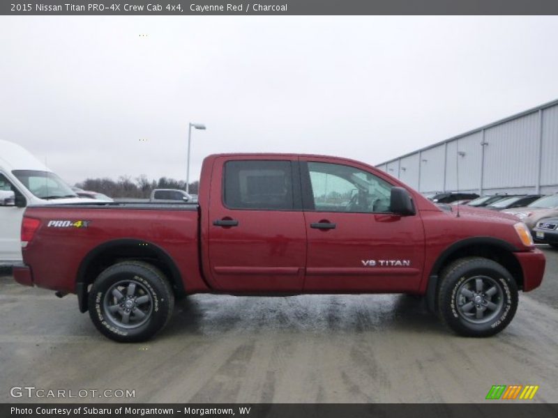  2015 Titan PRO-4X Crew Cab 4x4 Cayenne Red