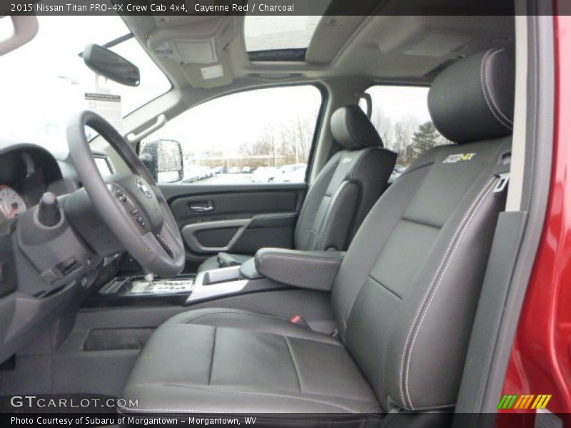 Front Seat of 2015 Titan PRO-4X Crew Cab 4x4