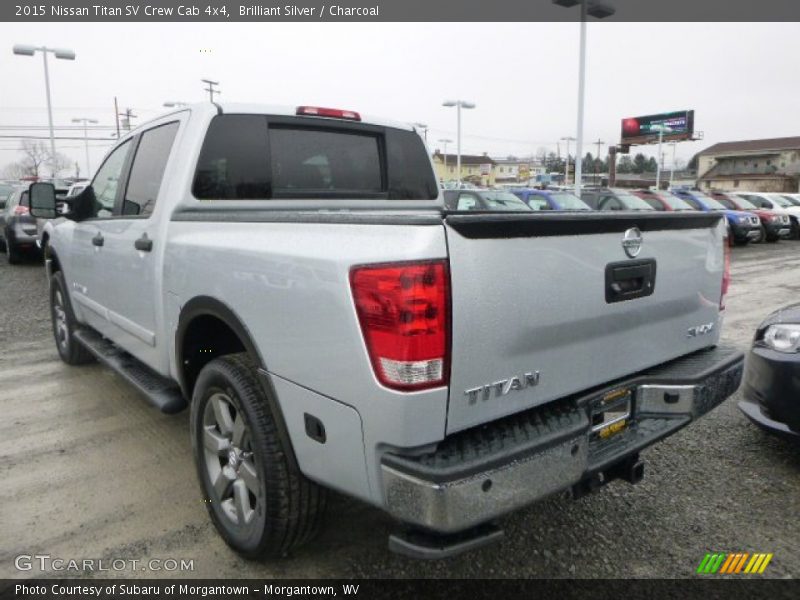 Brilliant Silver / Charcoal 2015 Nissan Titan SV Crew Cab 4x4