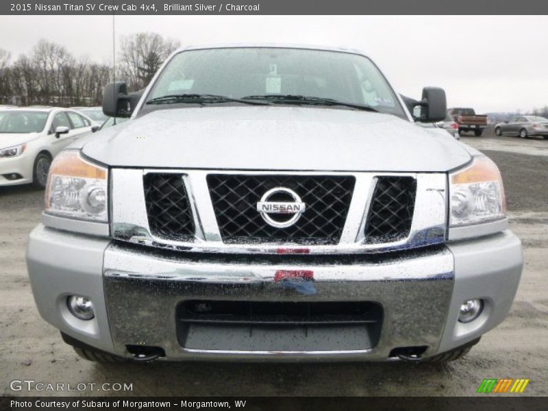 Brilliant Silver / Charcoal 2015 Nissan Titan SV Crew Cab 4x4