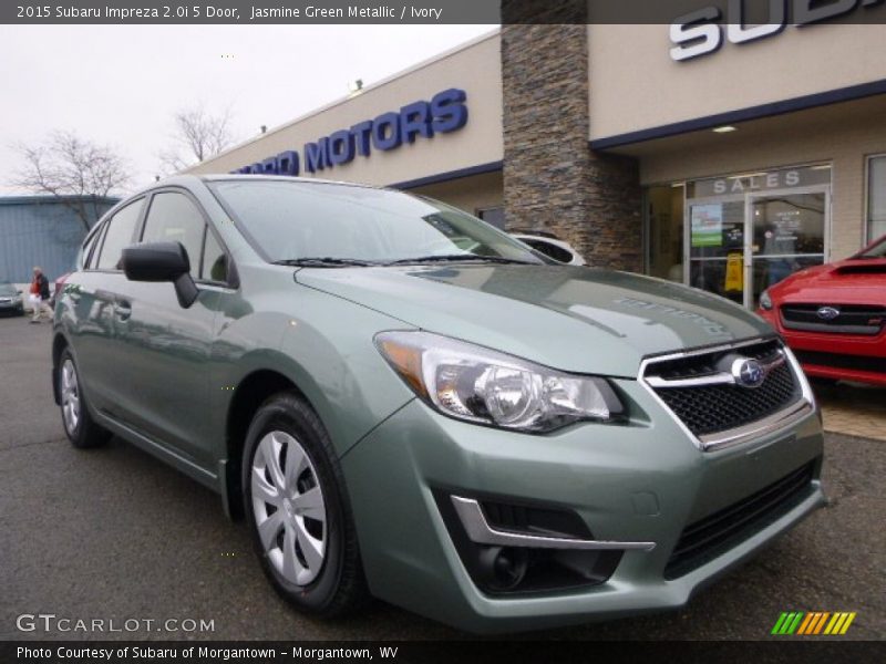 Jasmine Green Metallic / Ivory 2015 Subaru Impreza 2.0i 5 Door