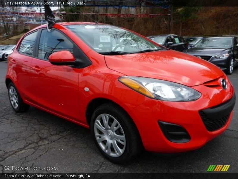 True Red / Black 2012 Mazda MAZDA2 Sport