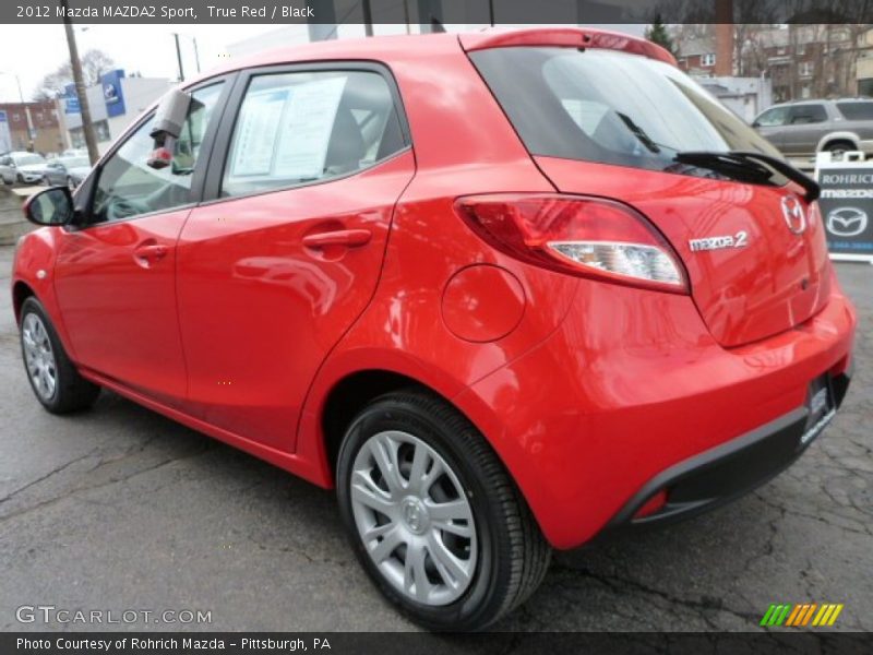 True Red / Black 2012 Mazda MAZDA2 Sport