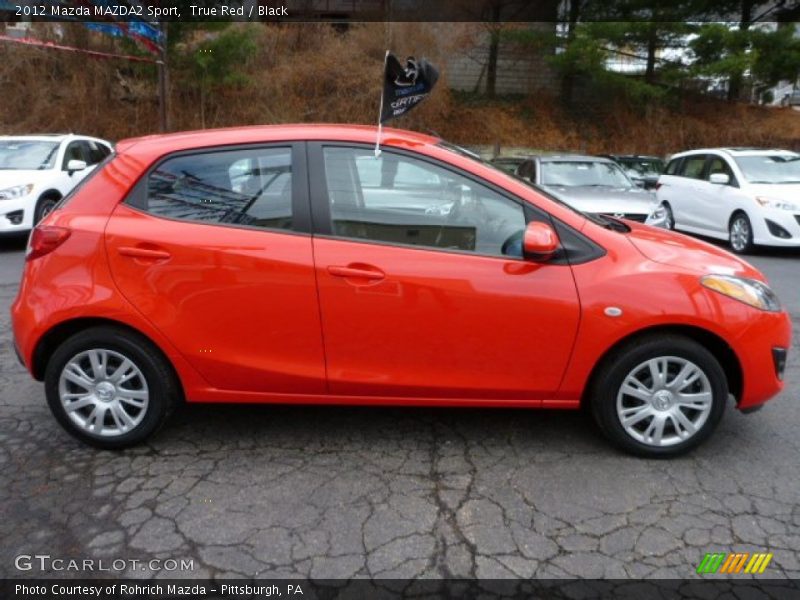 True Red / Black 2012 Mazda MAZDA2 Sport