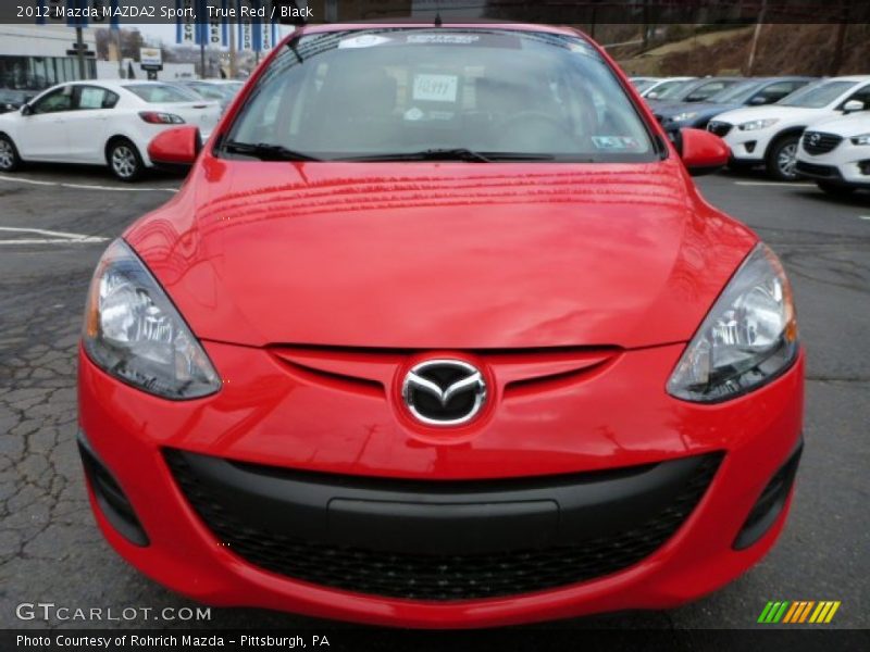 True Red / Black 2012 Mazda MAZDA2 Sport