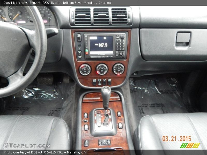 Brilliant Silver Metallic / Charcoal 2004 Mercedes-Benz ML 350 4Matic