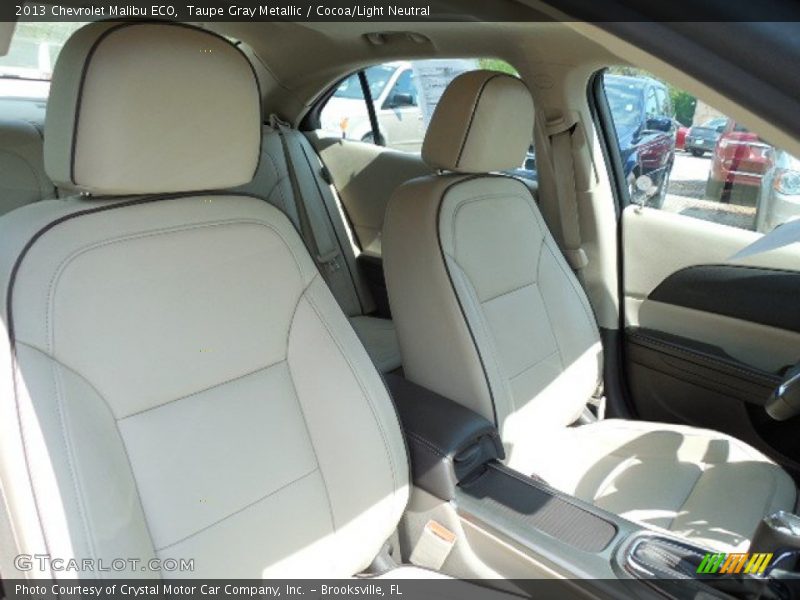 Taupe Gray Metallic / Cocoa/Light Neutral 2013 Chevrolet Malibu ECO