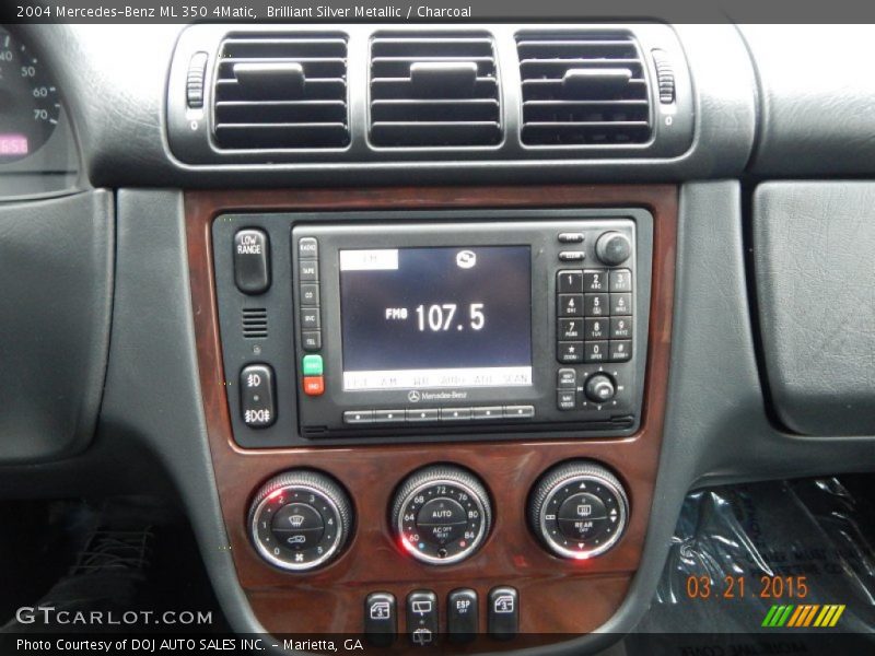 Brilliant Silver Metallic / Charcoal 2004 Mercedes-Benz ML 350 4Matic