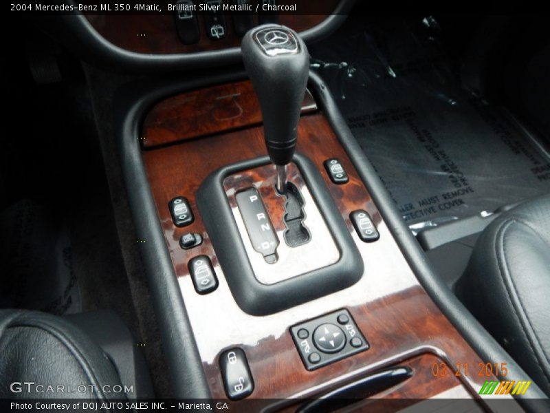 Brilliant Silver Metallic / Charcoal 2004 Mercedes-Benz ML 350 4Matic