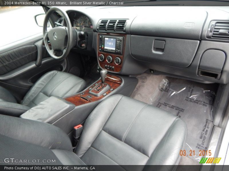 Brilliant Silver Metallic / Charcoal 2004 Mercedes-Benz ML 350 4Matic