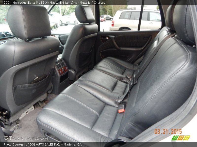 Brilliant Silver Metallic / Charcoal 2004 Mercedes-Benz ML 350 4Matic