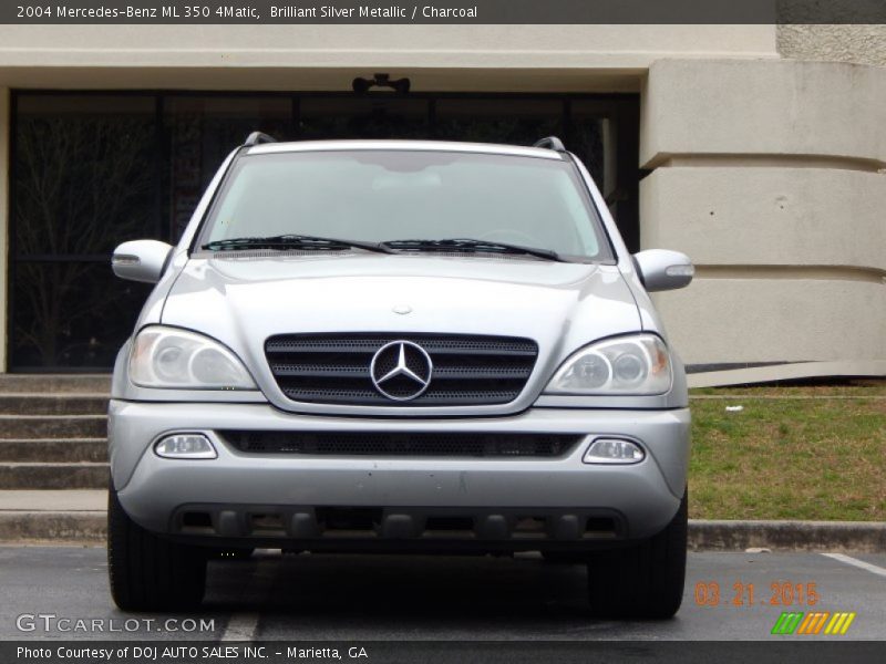 Brilliant Silver Metallic / Charcoal 2004 Mercedes-Benz ML 350 4Matic