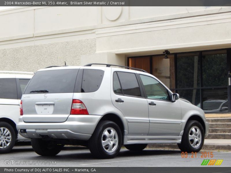 Brilliant Silver Metallic / Charcoal 2004 Mercedes-Benz ML 350 4Matic