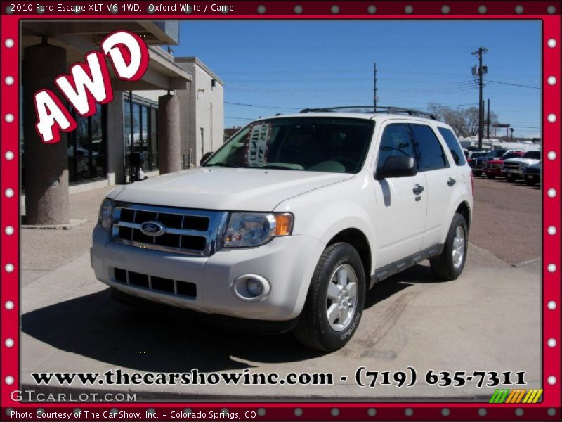 Oxford White / Camel 2010 Ford Escape XLT V6 4WD