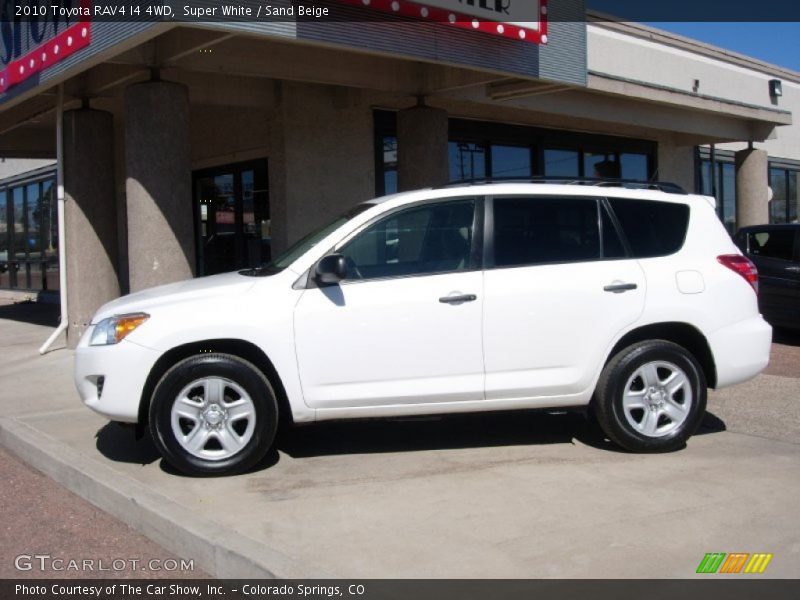 Super White / Sand Beige 2010 Toyota RAV4 I4 4WD
